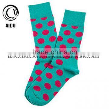 Red Dots Jacquard Sock High quality Custom Design Thermal Smart Heated Socks