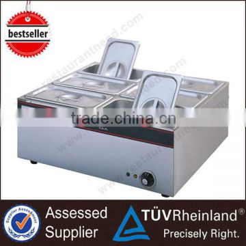 Counter top 6 pans buffet food warmer low energy consumption, good insulation suitable for Fast Food Restaurant                        
                                                Quality Choice