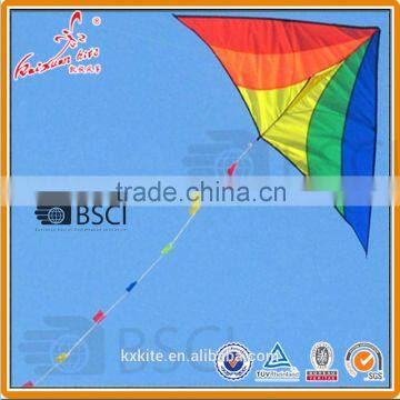 Rainbow Delta kite for kids easy assembling best selling kites from Professional kite factory