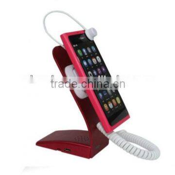 Phone security display stand with alarm and charger