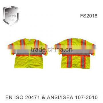 hi vis FULLSAFE short sleeved reflective vest