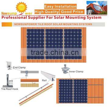 Tile Roof PV solar brackets,pv panel mounting structures,pv panel supporting