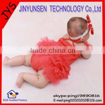Red Lace Petti Rompers Baby Rompers for Girl