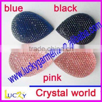 2011 new style full rhinestone resin drop shape