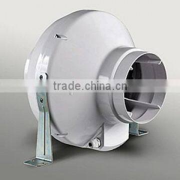 High speed plastic centrifugal duct fan