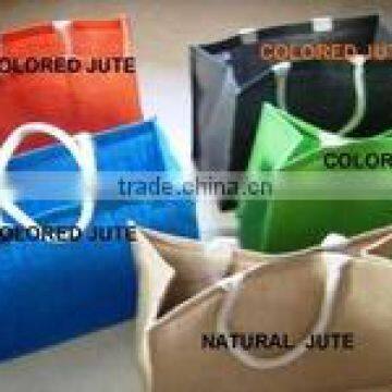 Blue Color Jute Promotional Bag