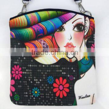 Fancy Design Digital Printed Canvas Small Handbag