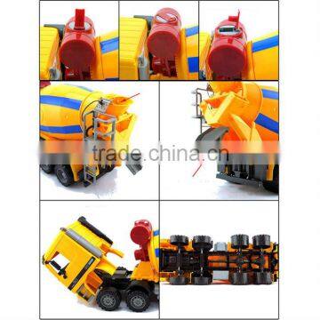 Newest Free Wheel Plastic Concrete Mixer Truck Toy for Sale