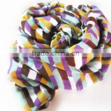 Long Plaid Colorful Scarf