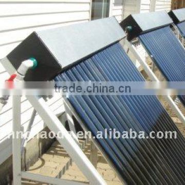 solar collector with copper rod tube