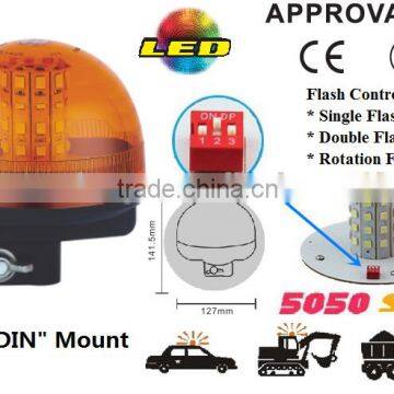 E-MARK SMD Flash Warning Light, ECE MARK 5050 SMD Super Warning Beacon (SR-BL-506S-4) Europe DIN Mount LED Beacons, 3 Functions