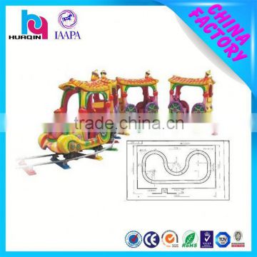 HUAQIN china manufacturer FRP electrical train for amusement park