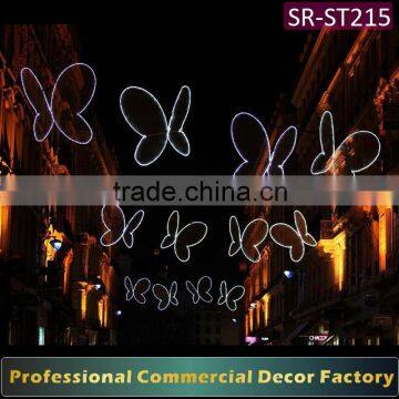 Customize commercial Diwali cross street decoration with butterfly motif