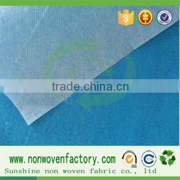 100% of raw materials laminated production, double coated non-woven fabric , PP + PE completely