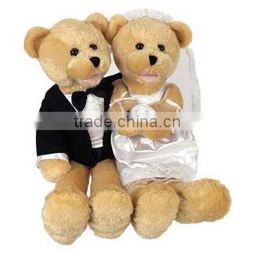 lovely plush wedding favor teddy bear