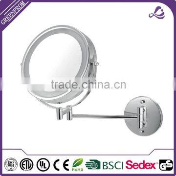 desktop lighted chrome makeup mirror
