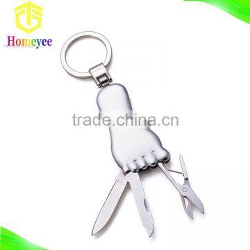 Toe Shape Multifunction Pocket Knife With Key Ring photo-5