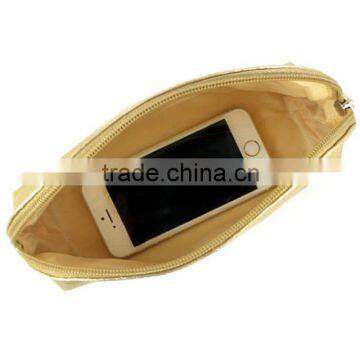 wholesale new design shiny custom korean cosmetic bag