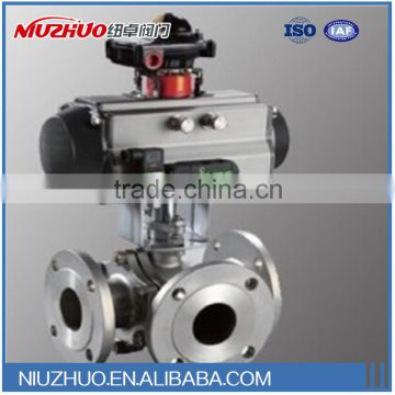 cheap Pneumatic three ball valve buy direct from China manufacturer