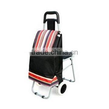 RH-FT05 With Chair Shopping Hand Cart Folding Shopping Trolley Bag With 2 Wheels