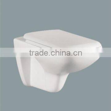 Round European Wall Hung Toilet