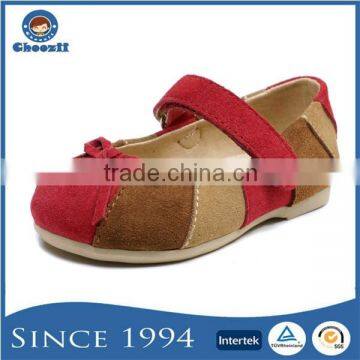 2016 Spring Flat Heel Girls Sweet Kids Mary Janes Shoes with Bowknot