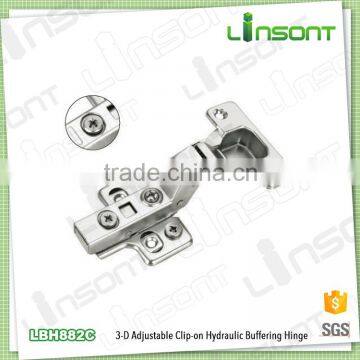 2016 hot sale 3-D adjustable hydraulic clip on wooden door hinge cabinet furniture hinges