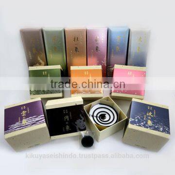 Kaori no sho series, Japanese incense sticks and coils, all fragrances set