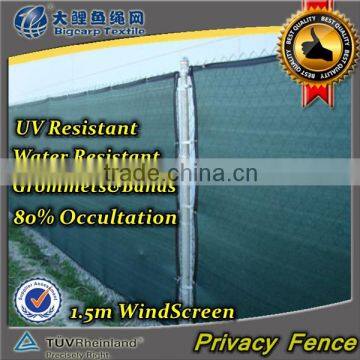 80% Green Privacy Fence Windscreen Mesh Fabric Fence