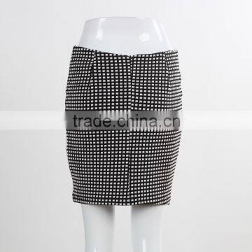 F5S43018 Latest Fashion Women Check Grid Mini Skirts photo-4