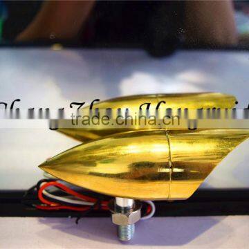 bullet motorcycle brass lights, motorcycle led light for harley