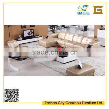 Modern Leather Sofa Made of Genuine/PU Leather, PU/PVC/Artificial Leather