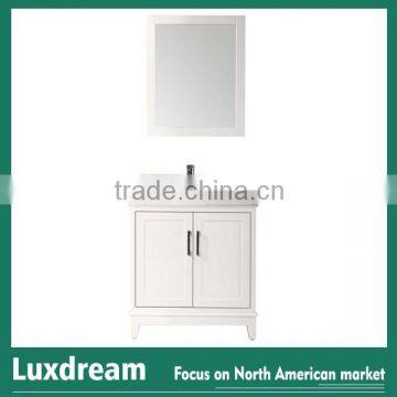 24 inch white carrara marble top bathroom furniture