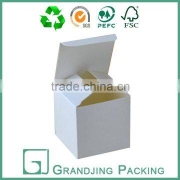 Cheap promotion small product packaging white paper box