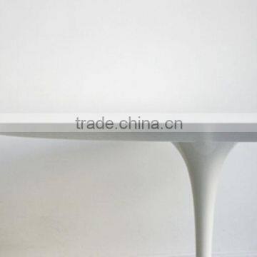 White Eero Saarinen Fiberglass Saarinen Tulip Table Replica