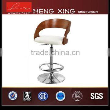 Height adjustable with circle chrome metal base bar chair /bar stool HX-BC001