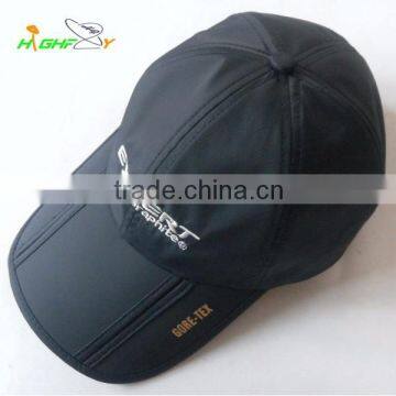 High quality waterproof golf baseball cap carried easily custom 6 panel cap for hiking