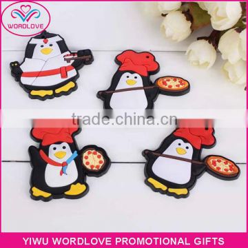 Hotsale Custom Promotional Rubber 3D Soft PVC Self-adhesive Fridge Magnet