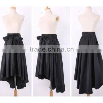 European Style New Fashion Ladies Women Career Leisure Solid Irregular Hem Skirt
