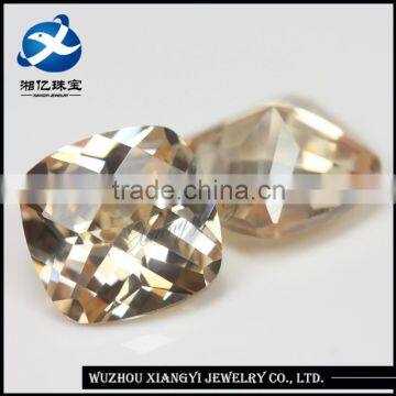 natural 13mm square checkerboard champagne synthetic diamond jewellery machine making