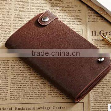 Customized genuine leather credit card holder real leather card cases