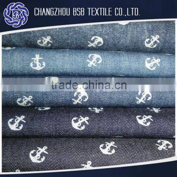 Hot sale Printed Denim Fabric Indigo type