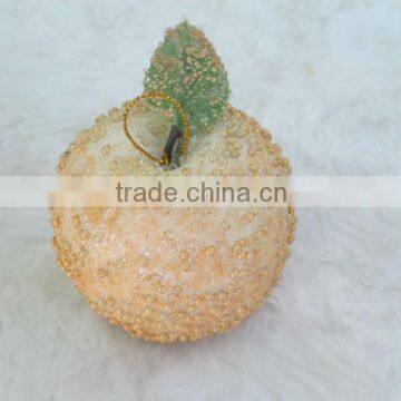 Cased christmas foam glass beads decorative fruits