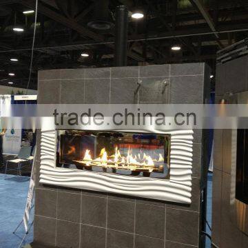 Marble Tile Fireplace