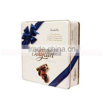 Chocolate Square Metal Tin Box Tin Contianer