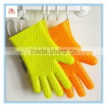 High Quality Food Grade Silicone Gloves,Bbq/Kitchen Cooking Silicone Oven Gloves With Fingers