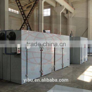 Hot air circulating drying machine for drying oil drum