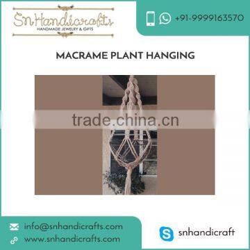 Eco-Friendly Naturally Adoreable Macrame Plant Hanging Price