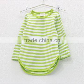 soft long sleeve crew neck striped t shirt for kids