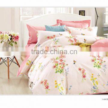 100% cotton 128*68 bedding sets pink beddings